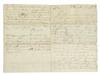 CUSTIS, JOHN PARKE. Autograph Letter Signed, JPCustis, to his stepfather George Washington,